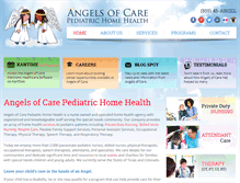 Tablet Screenshot of angelsofcare.com